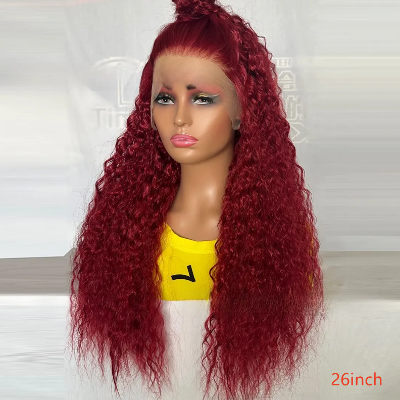 Long, curly lace front wig