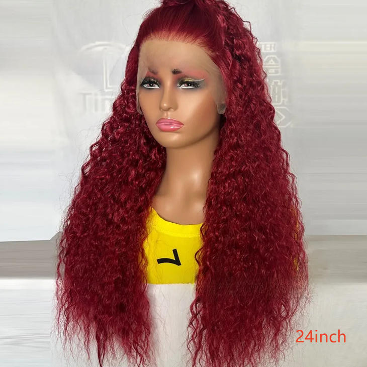 Long, curly lace front wig