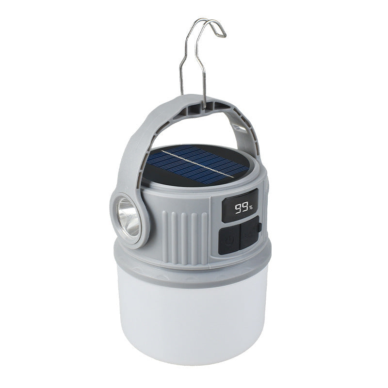 Solar Rechargeable Camping Light with LED Illumination