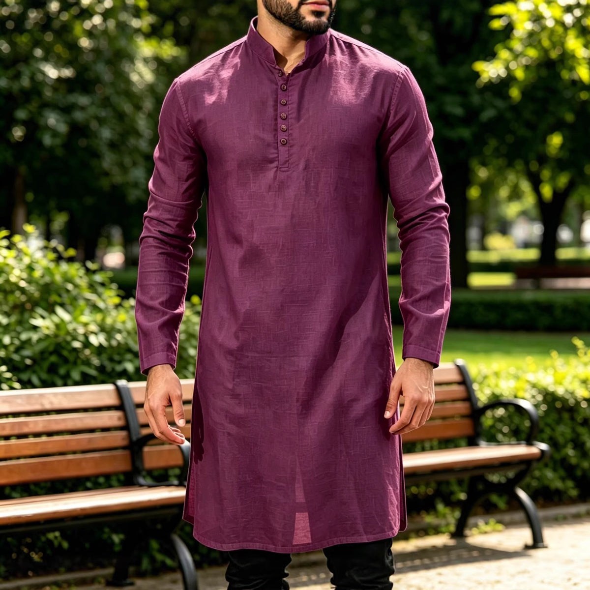 Mens Casual Long Sleeve Shirt