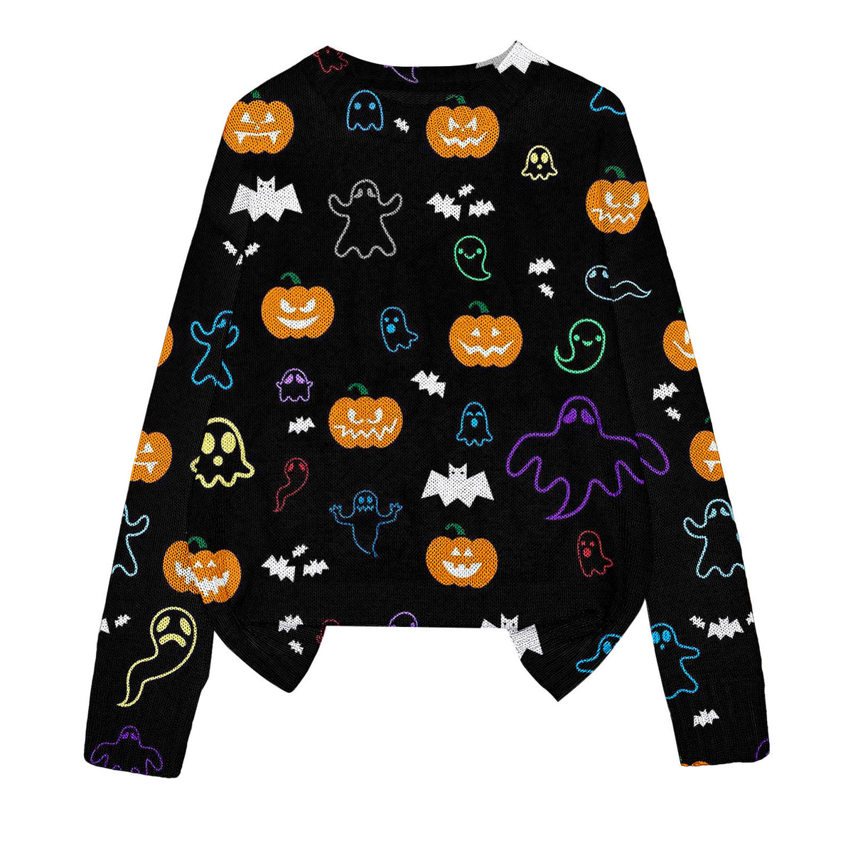 Halloween 3D-Print Crew-Neck Sweater