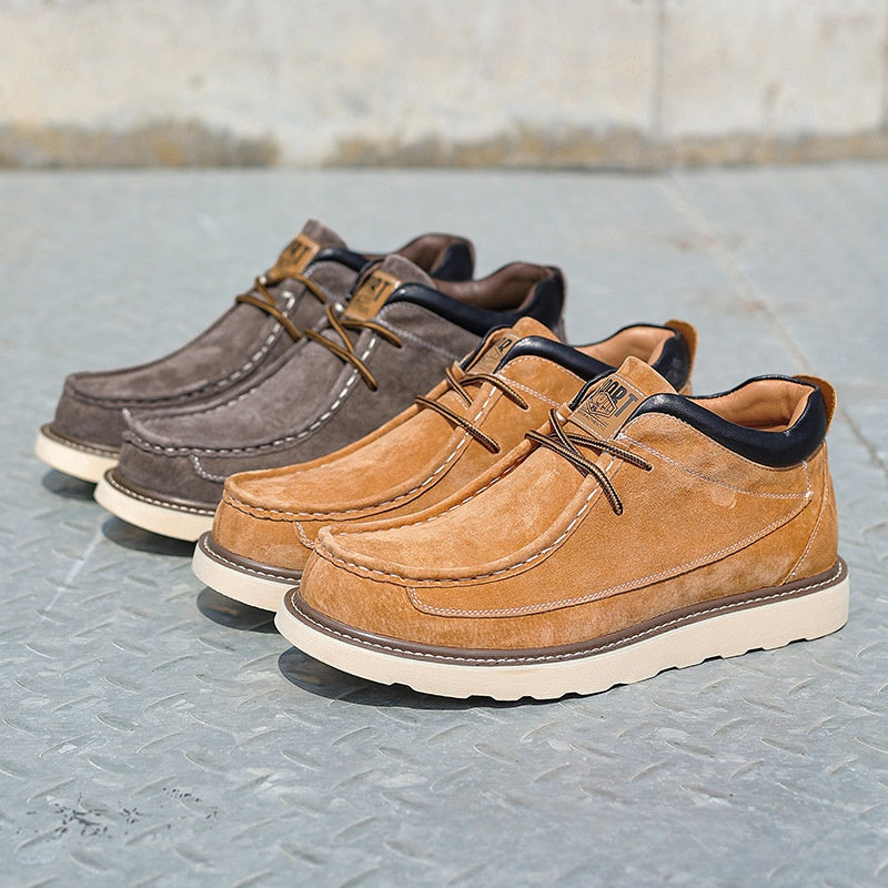 Men's Pigskin Leather Ankle Boots
