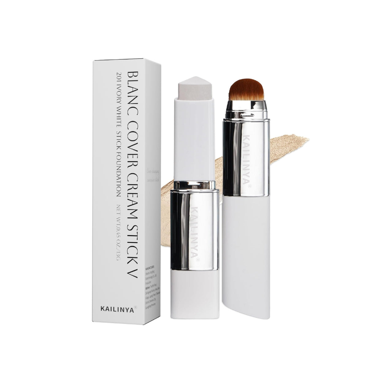 Dual-Ended Foundation Stick with Brush