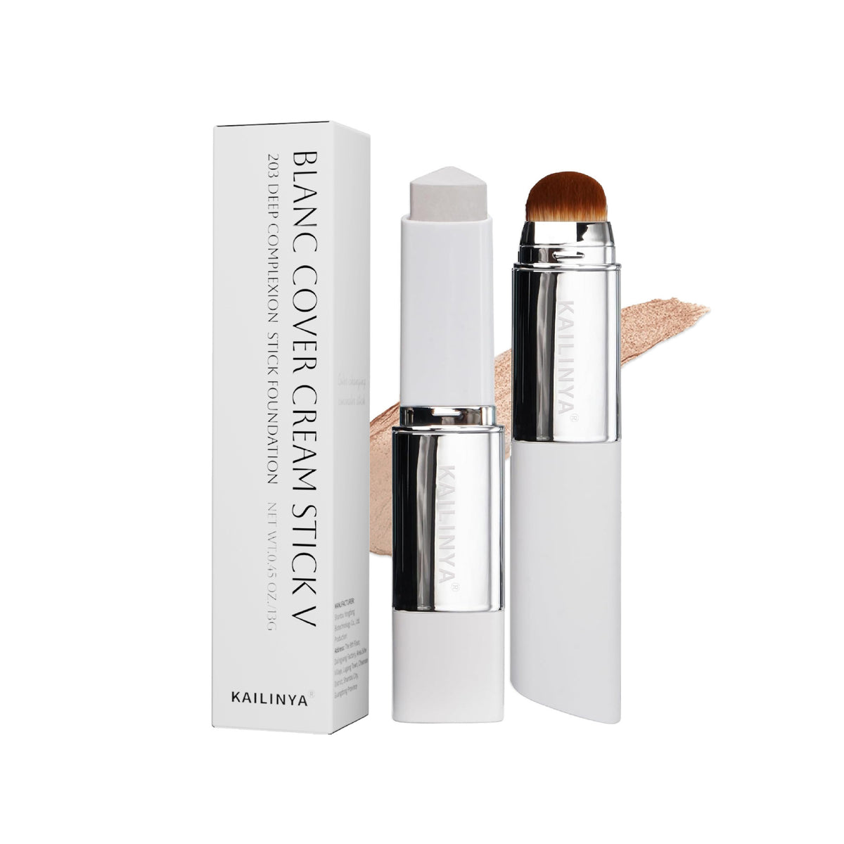 Dual-Ended Foundation Stick with Brush