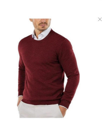 Men's Long-Sleeve Knit Sweater