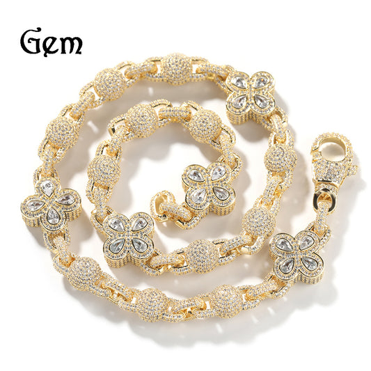 Four-Leaf Clover Bead Chain – Design 77