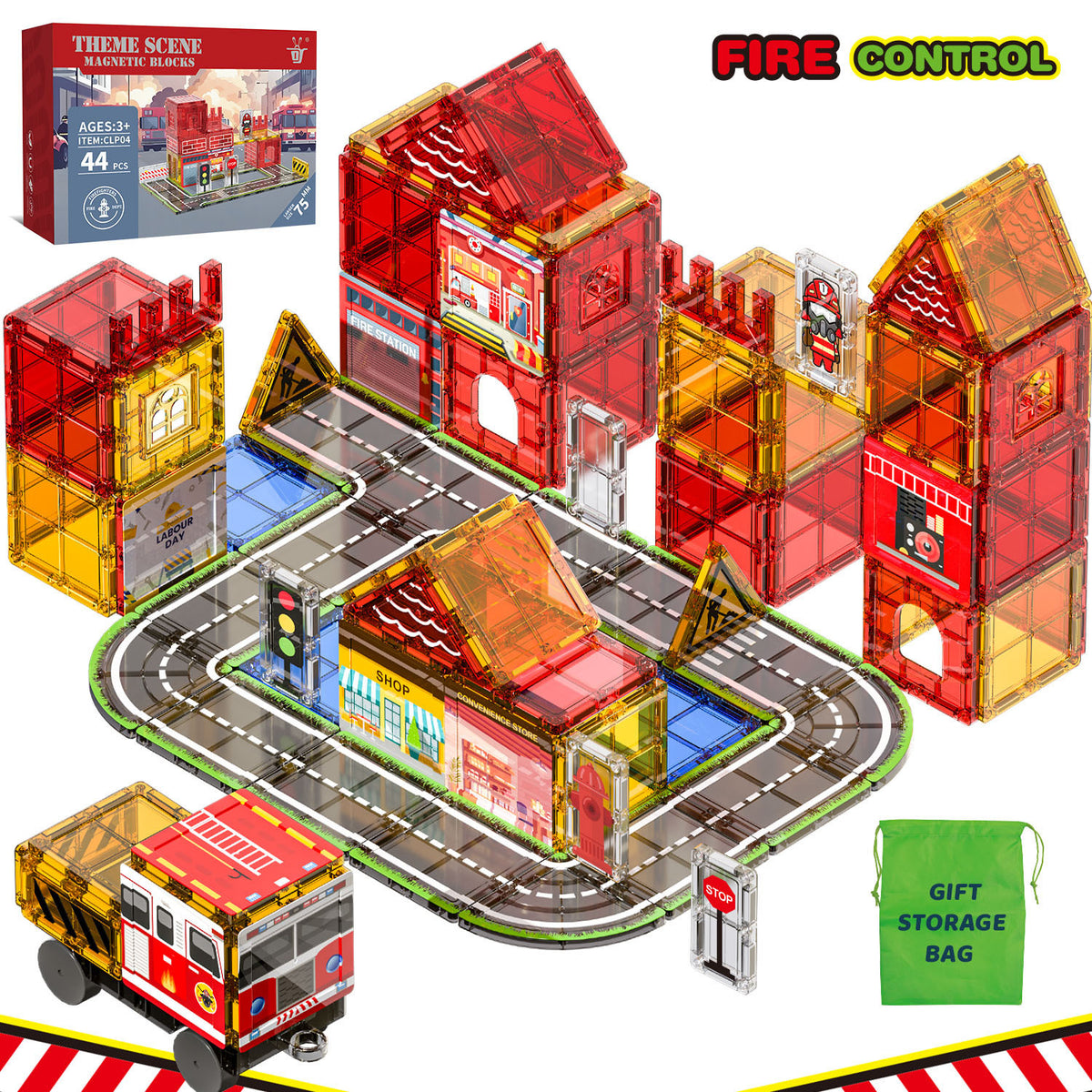 Magnetic Tiles Building Toys for Kids – angle 1