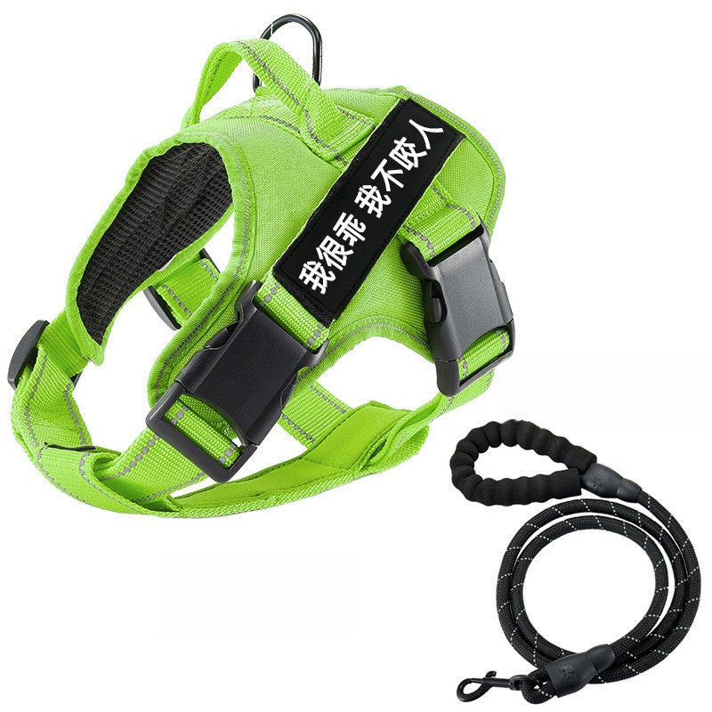 Adjustable Dog Harness with Reflective Leash