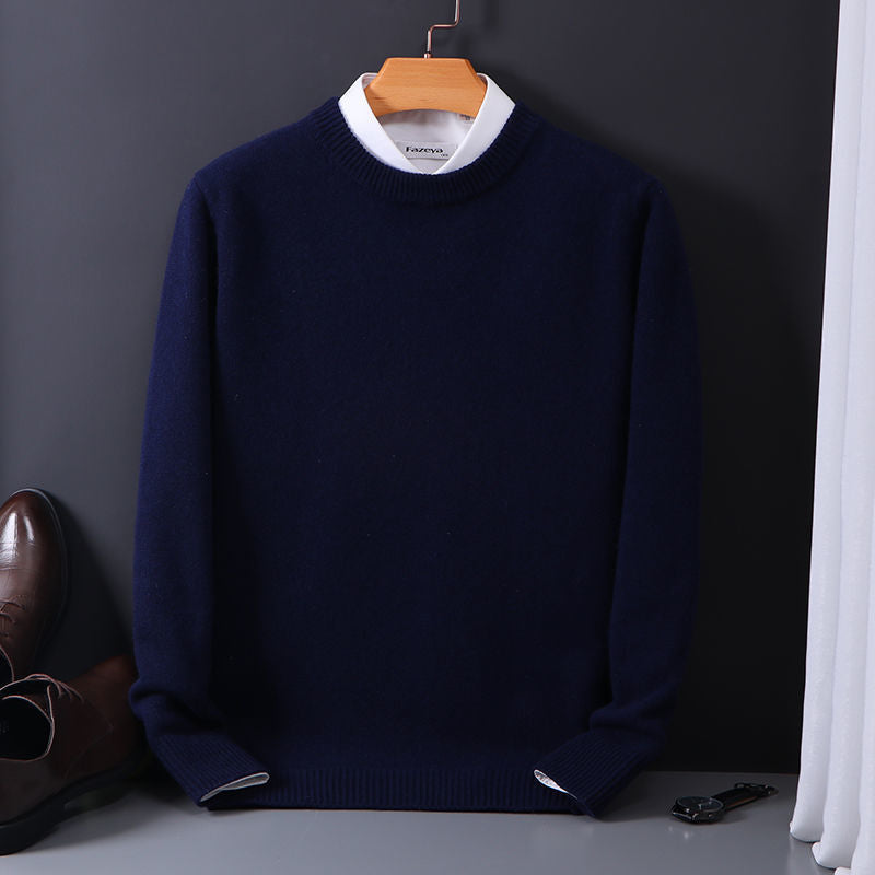 Men's Slim-Fit Crew-Neck Knit Sweater