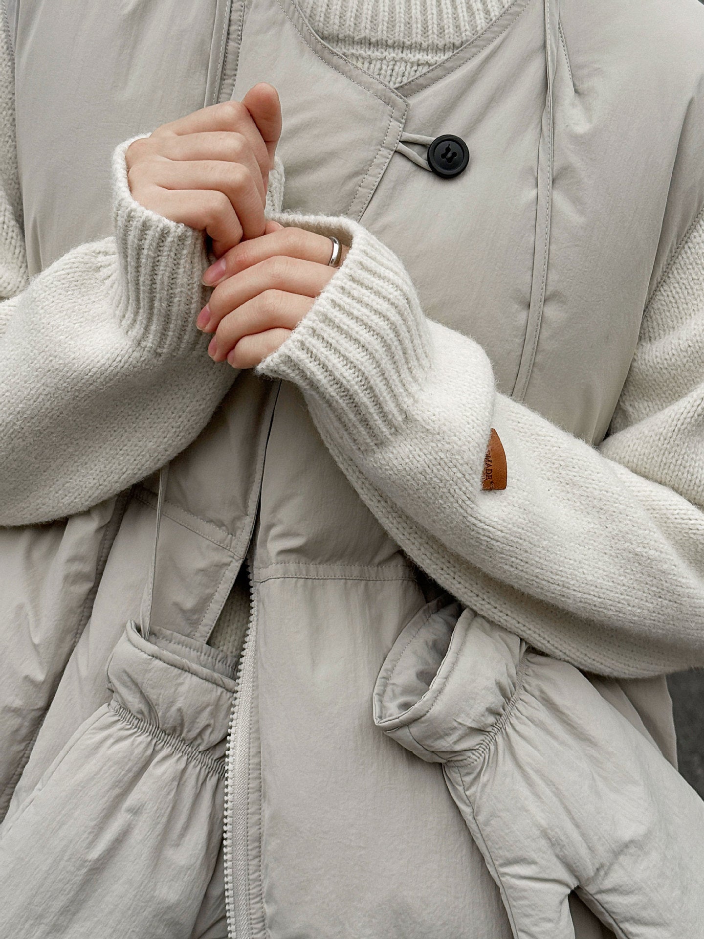 Womens Down Vest with Gloves