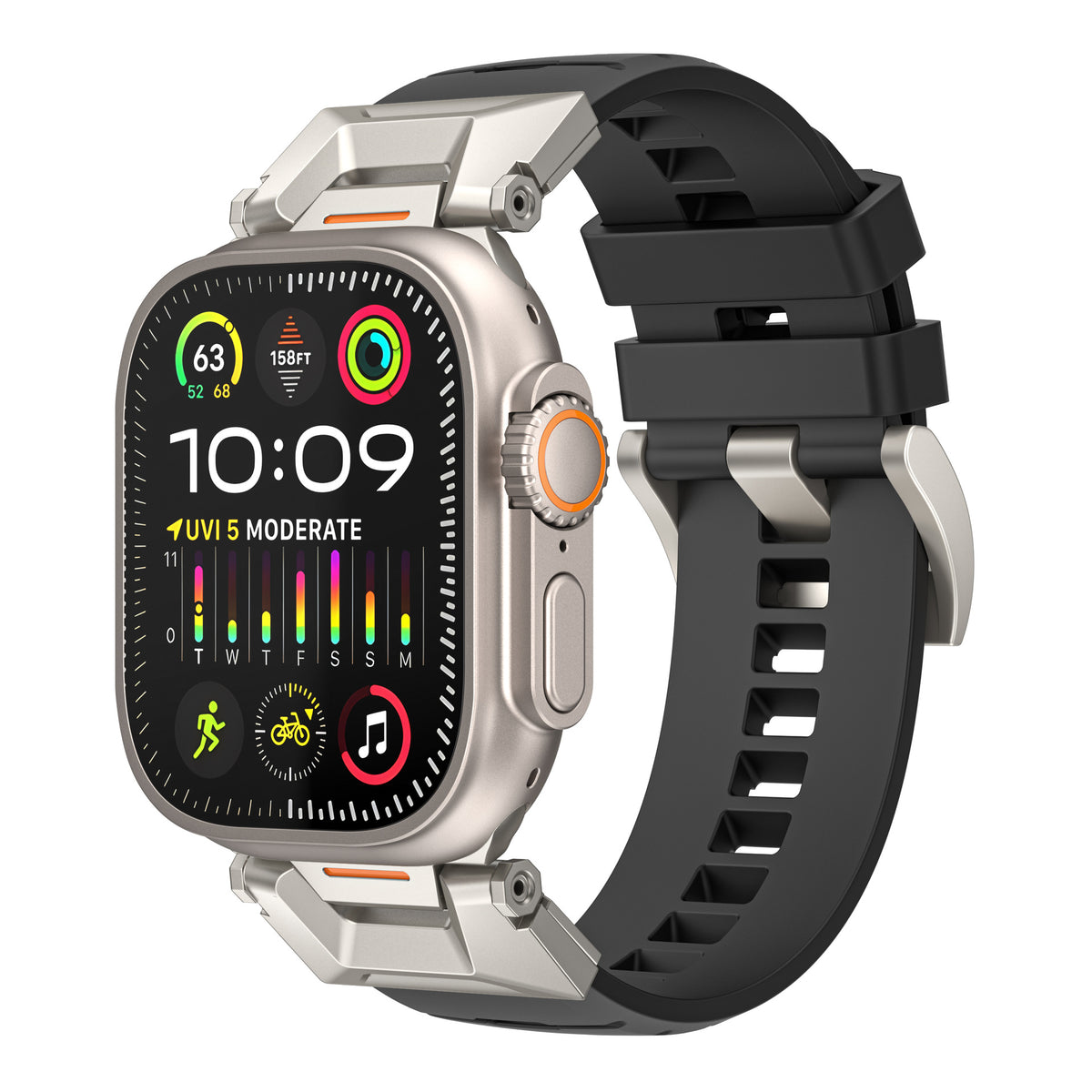 Fluoro-Rubber Smartwatch Strap