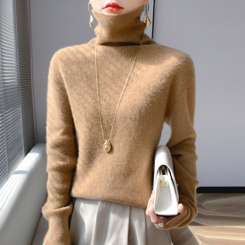 Women's Slim-Fit Soft Turtleneck Sweater