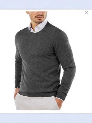 Men's Long-Sleeve Knit Sweater