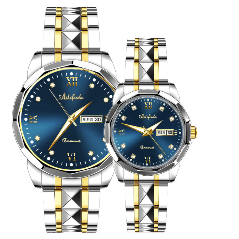 Ultra-Thin Luminous Steel Quartz Watch
