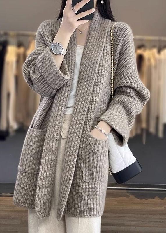 Korean-Style Loose Knit Cardigan