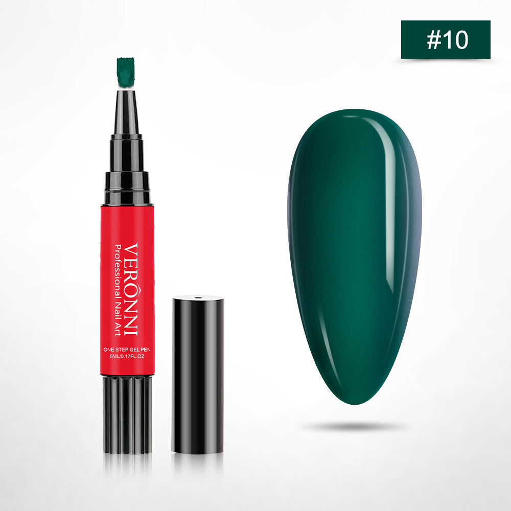 12-Color One-Step Nail Gel Pen