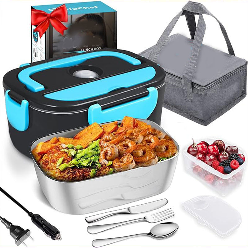 Car Portable Heating Lunch Box with Removable Stainless Steel Container