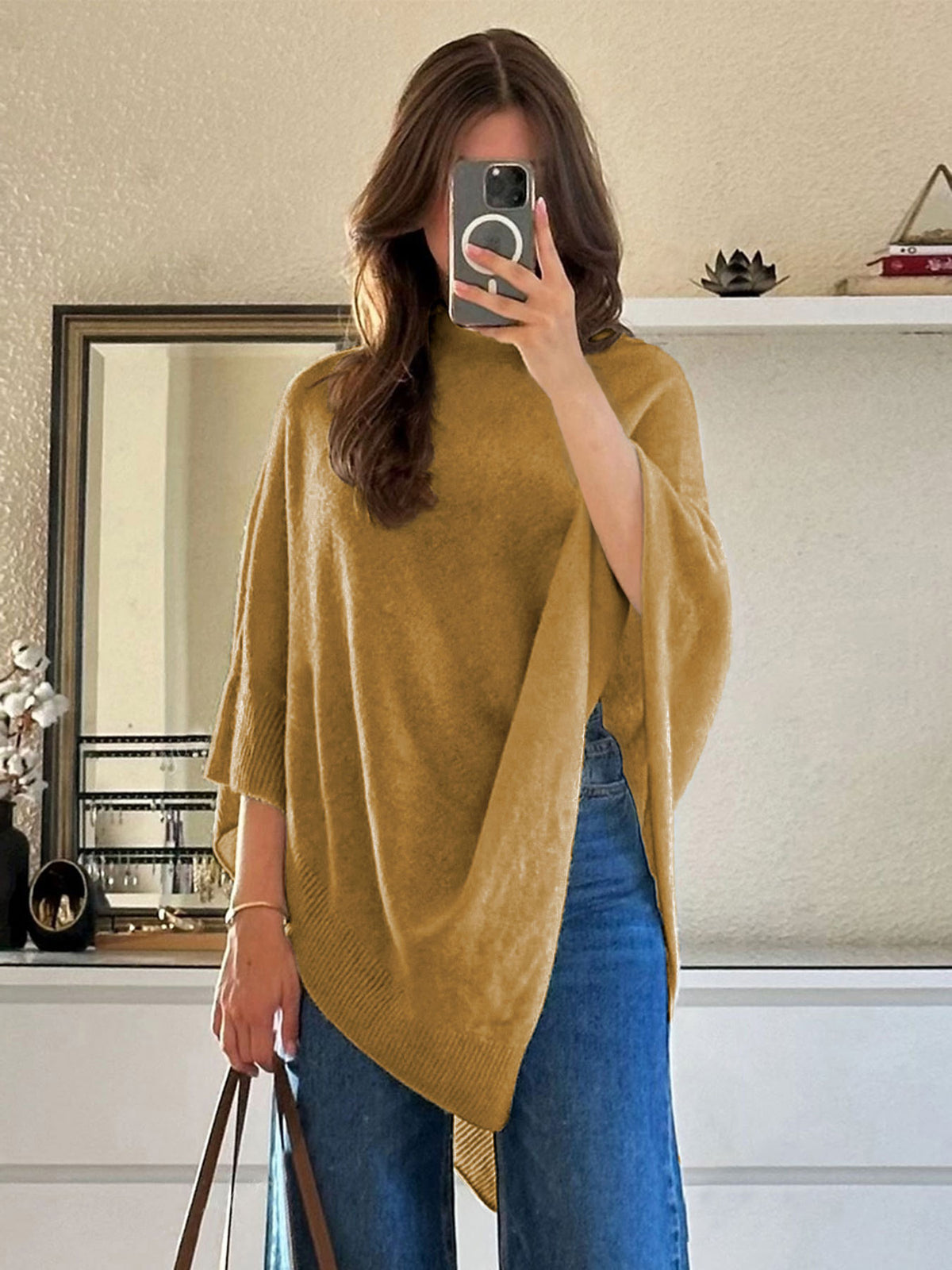 Womens Elegant Wool Blend Shawl