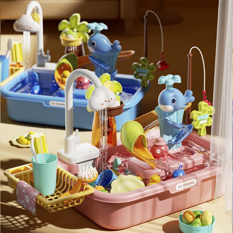 Electric Circulating Water Play Sink Set