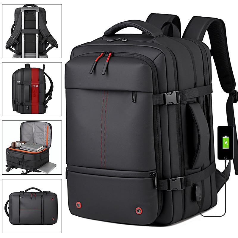 Expandable Water-Resistant Business Backpack