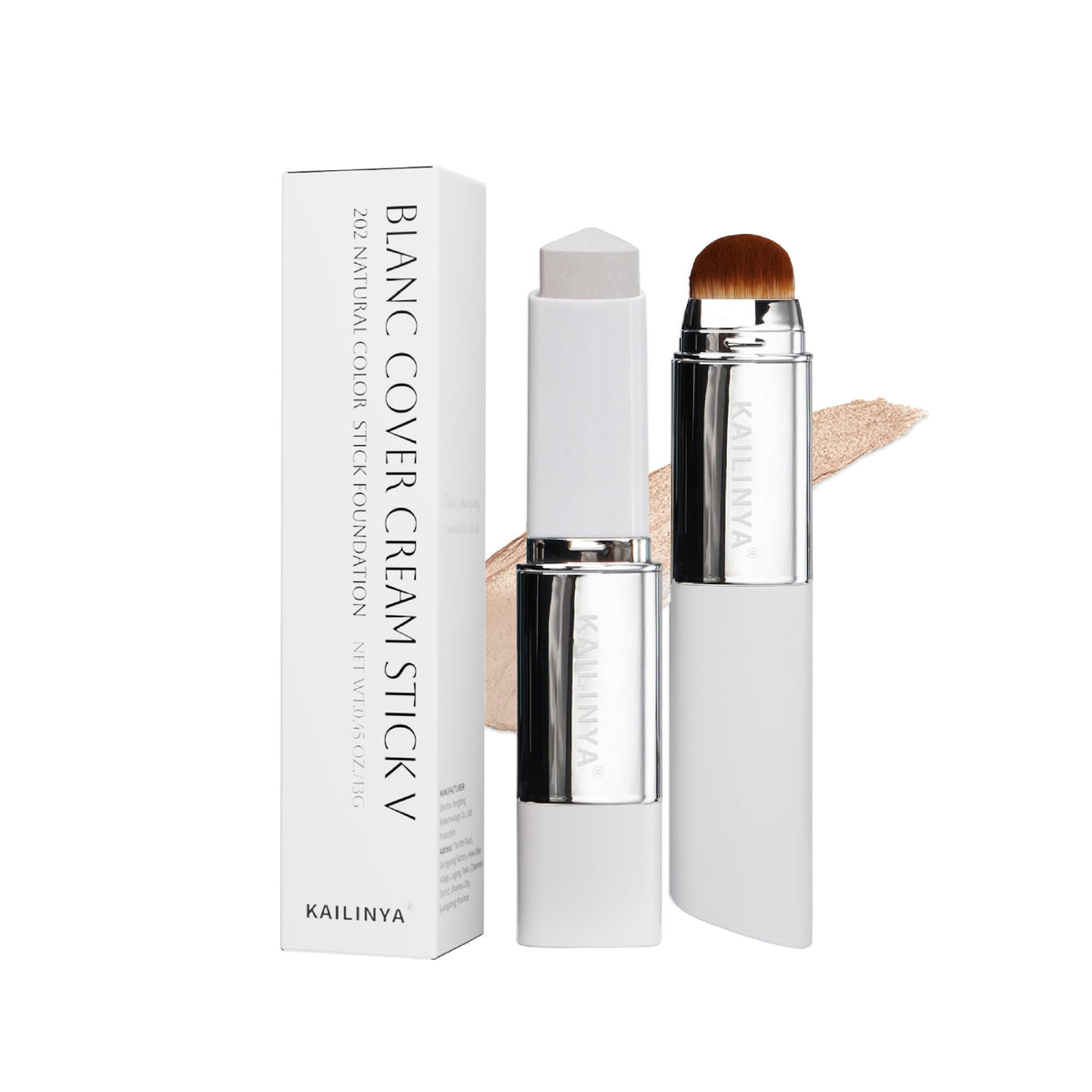 Dual-Ended Foundation Stick with Brush