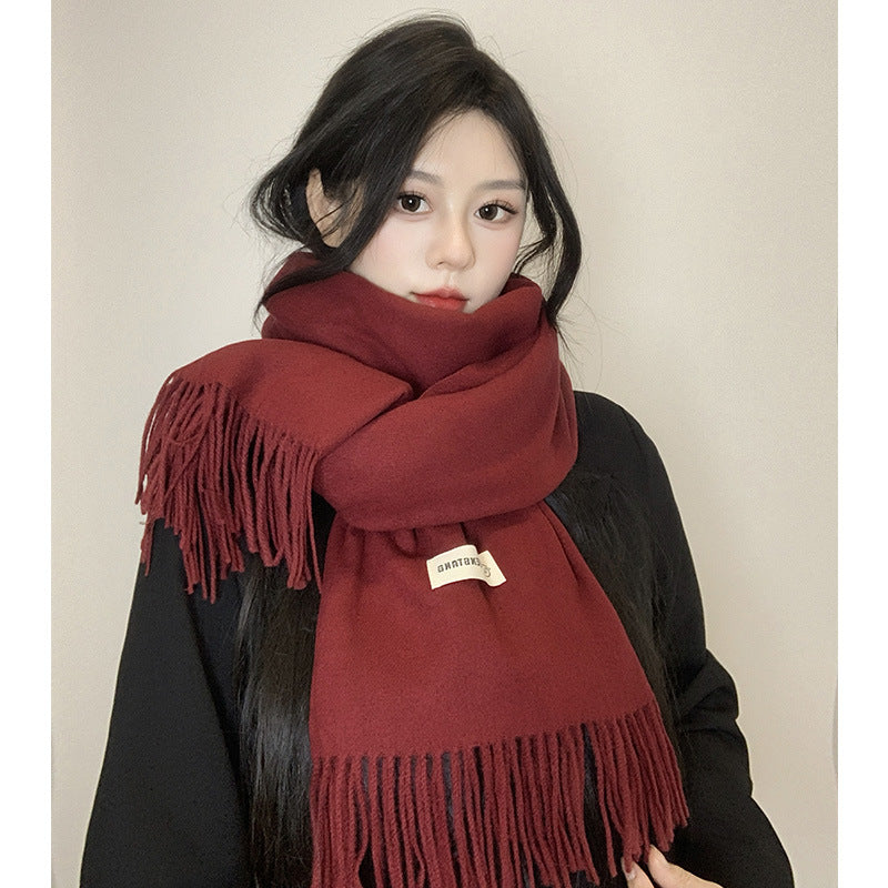 Faux-Cashmere Winter Scarf & Shawl