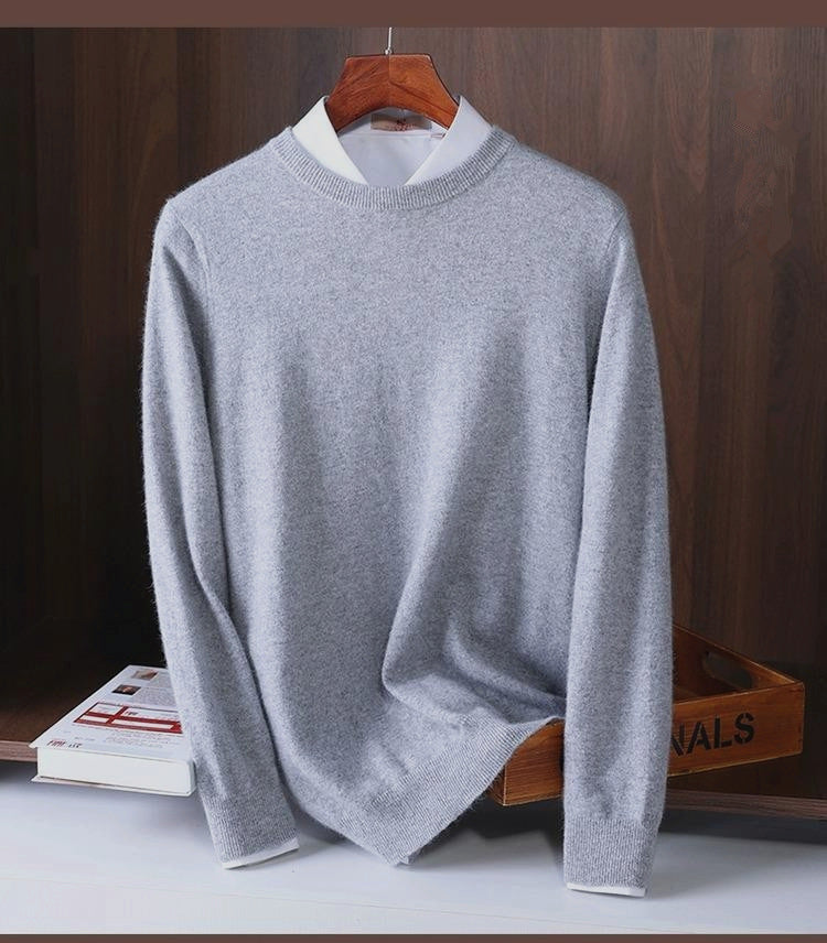 Men's Slim-Fit Crew-Neck Knit Sweater