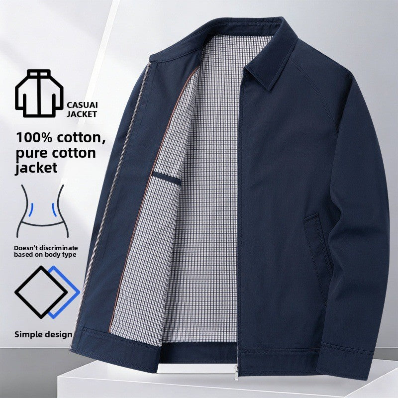 Men's Casual Cotton-Blend Jacket