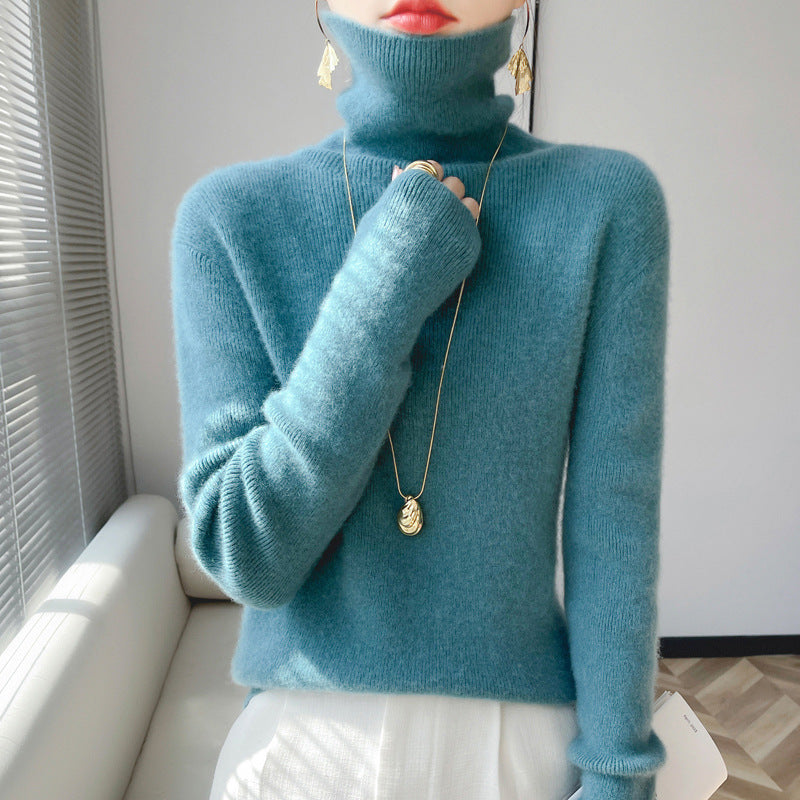 Women's Slim-Fit Soft Turtleneck Sweater