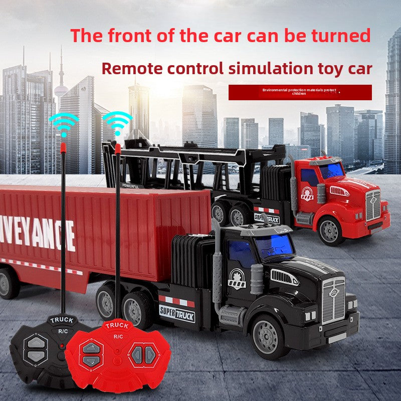 Children's remote-controlled semi-trailer toy car product image