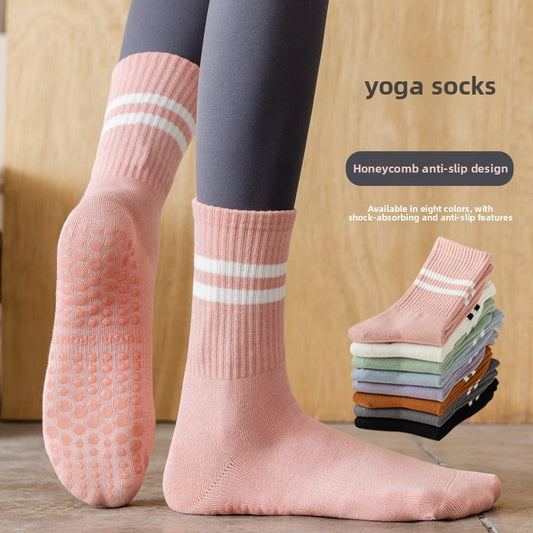 Women's Striped Non-Slip Yoga Socks