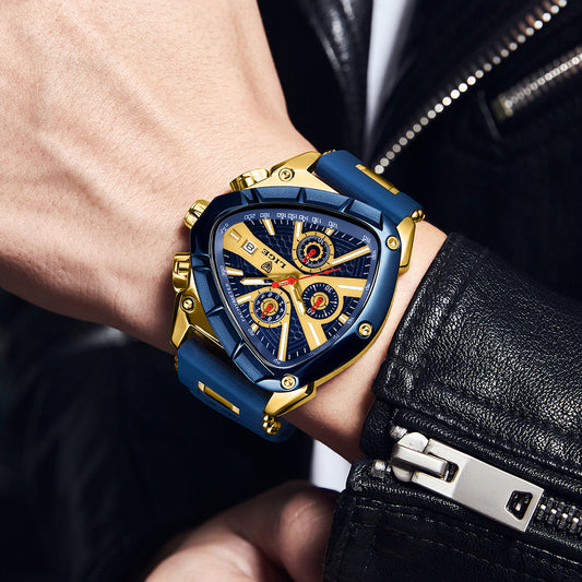 Polygonal Luminous Calendar Watch
