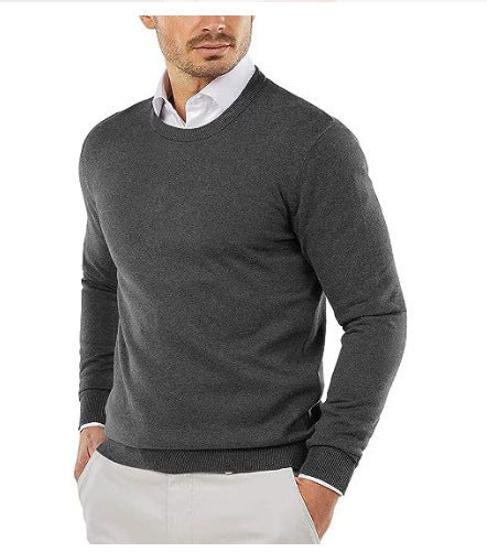 Men's Long-Sleeve Knit Sweater