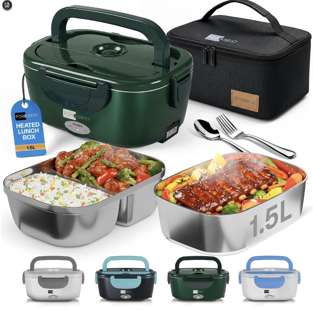 Car Portable Heating Lunch Box with Removable Stainless Steel Container product image