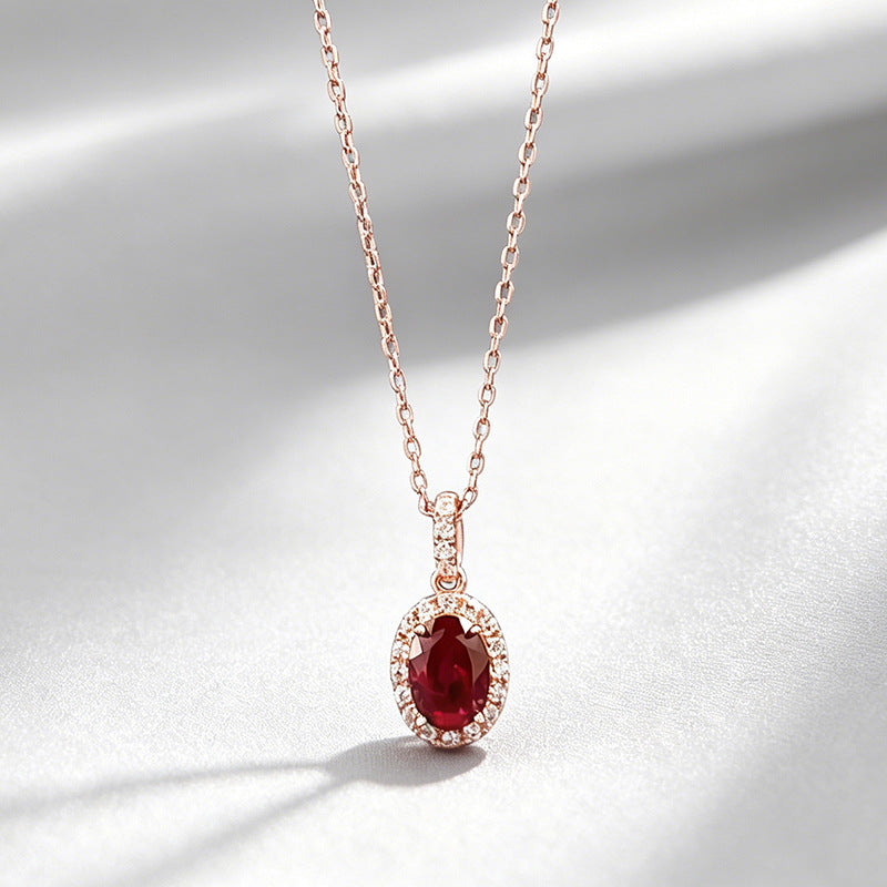 Oval Pendant Necklace