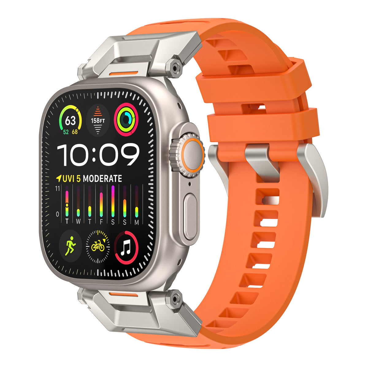 Fluoro-Rubber Smartwatch Strap