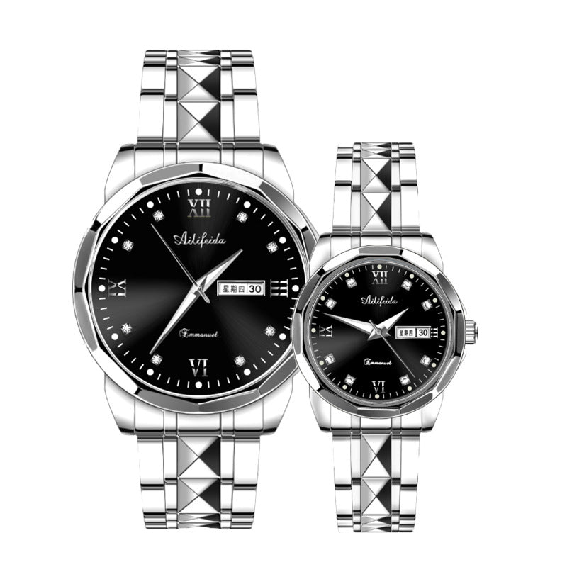 Ultra-Thin Luminous Steel Quartz Watch