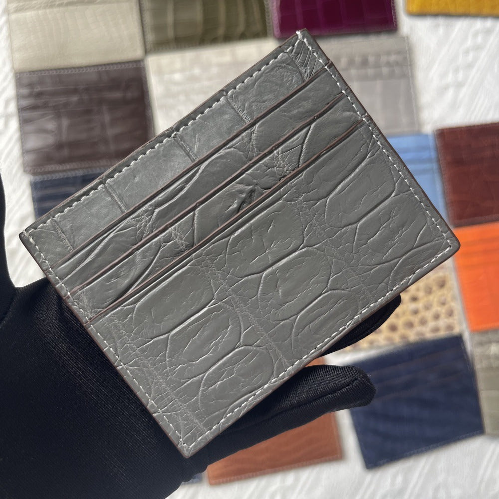Genuine Crocodile Leather Card Holder