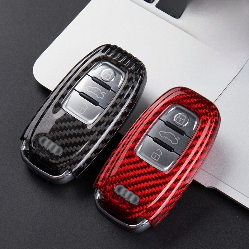 Audi Carbon Fiber Key Fob Protective Cover