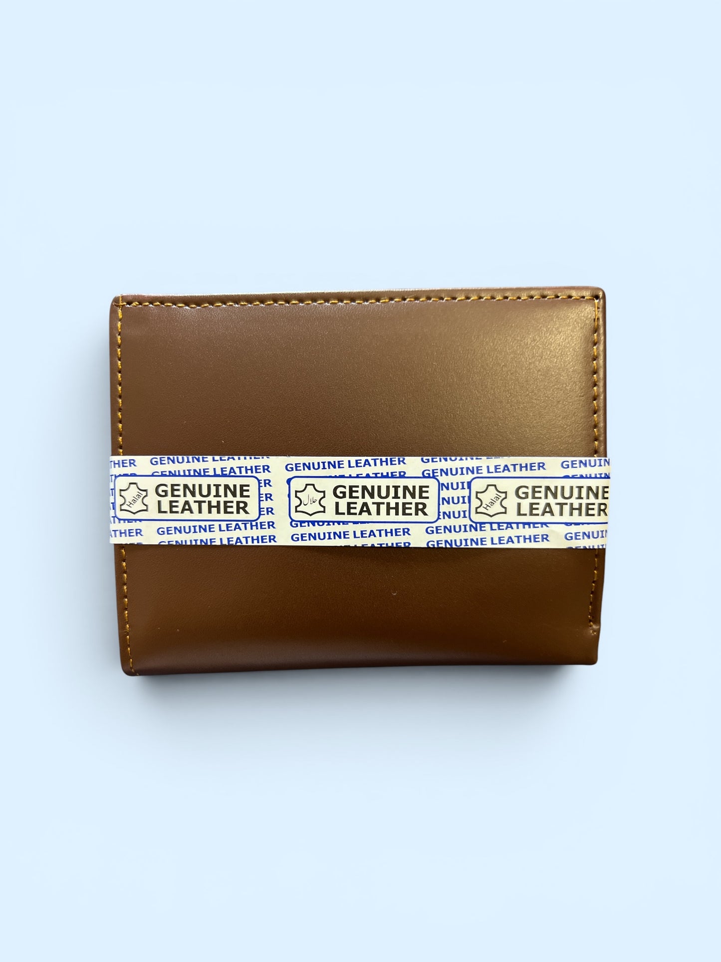 Premium Genuine Leather Men's Bifold Wallet - Dark Brown