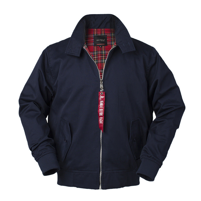 Bomber Jacket Lapel Trendy Coach Work Jacket