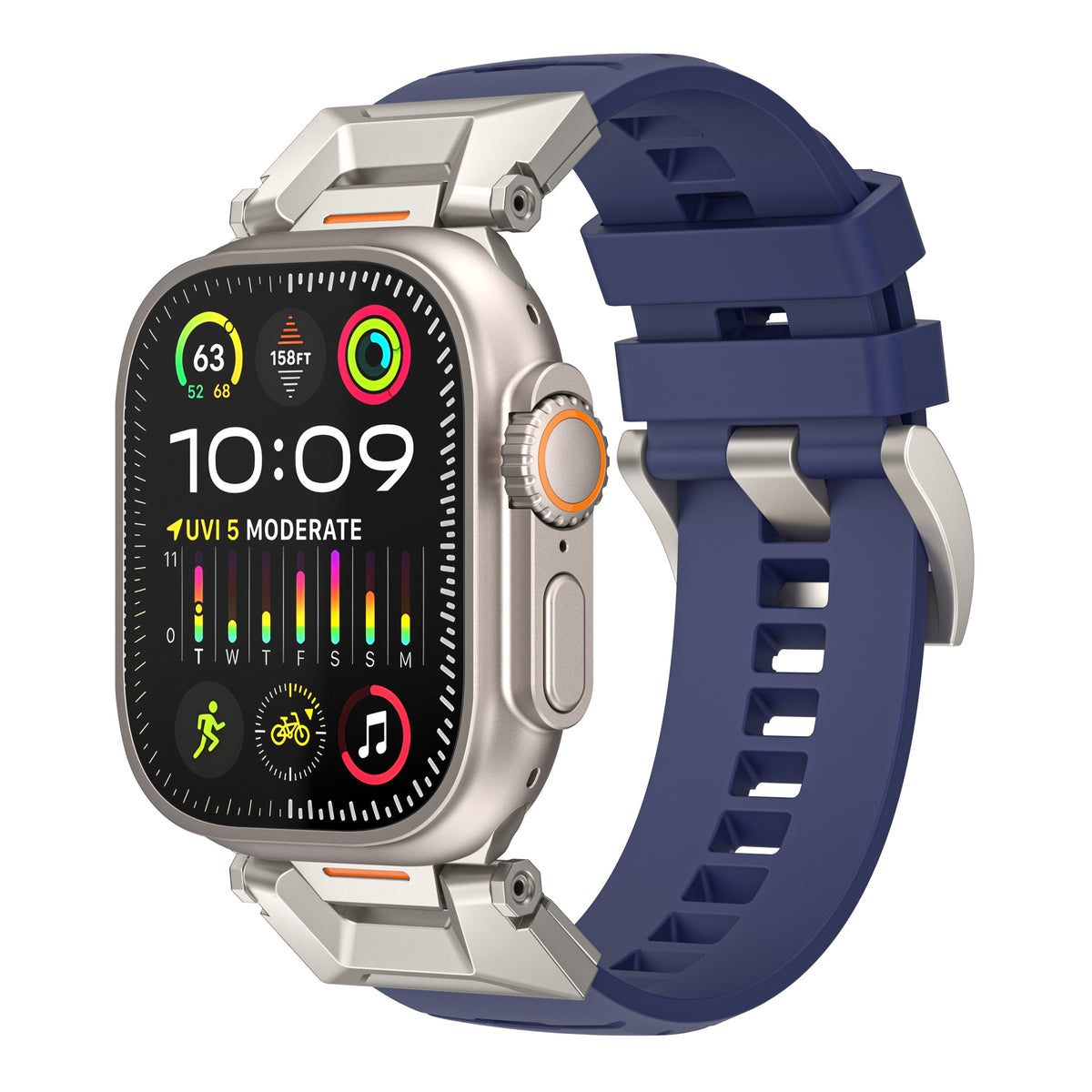 Fluoro-Rubber Smartwatch Strap