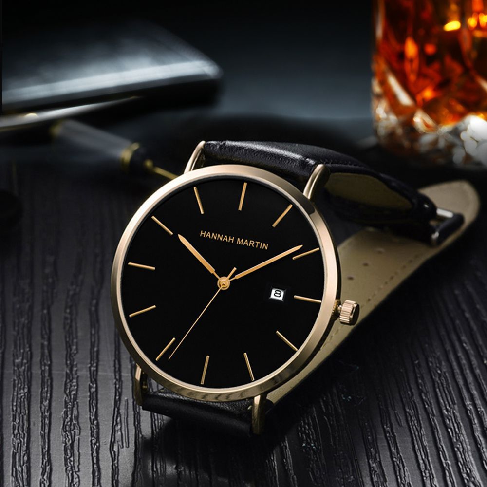 Mens Bauhaus Minimalist Waterproof Watch – view 2