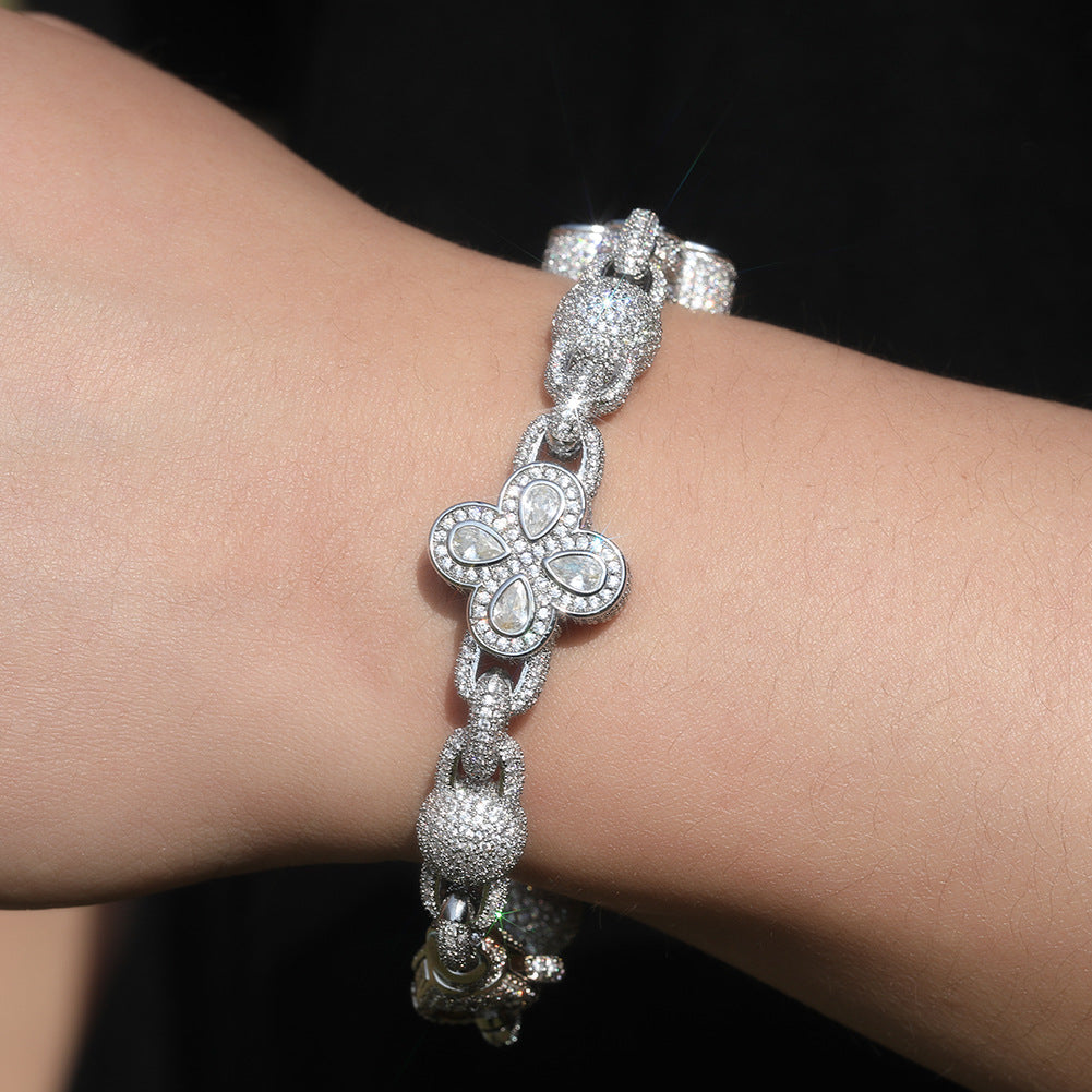 Four-Leaf Clover Bead Chain – Design 77