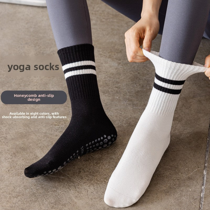 Women's Striped Non-Slip Yoga Socks
