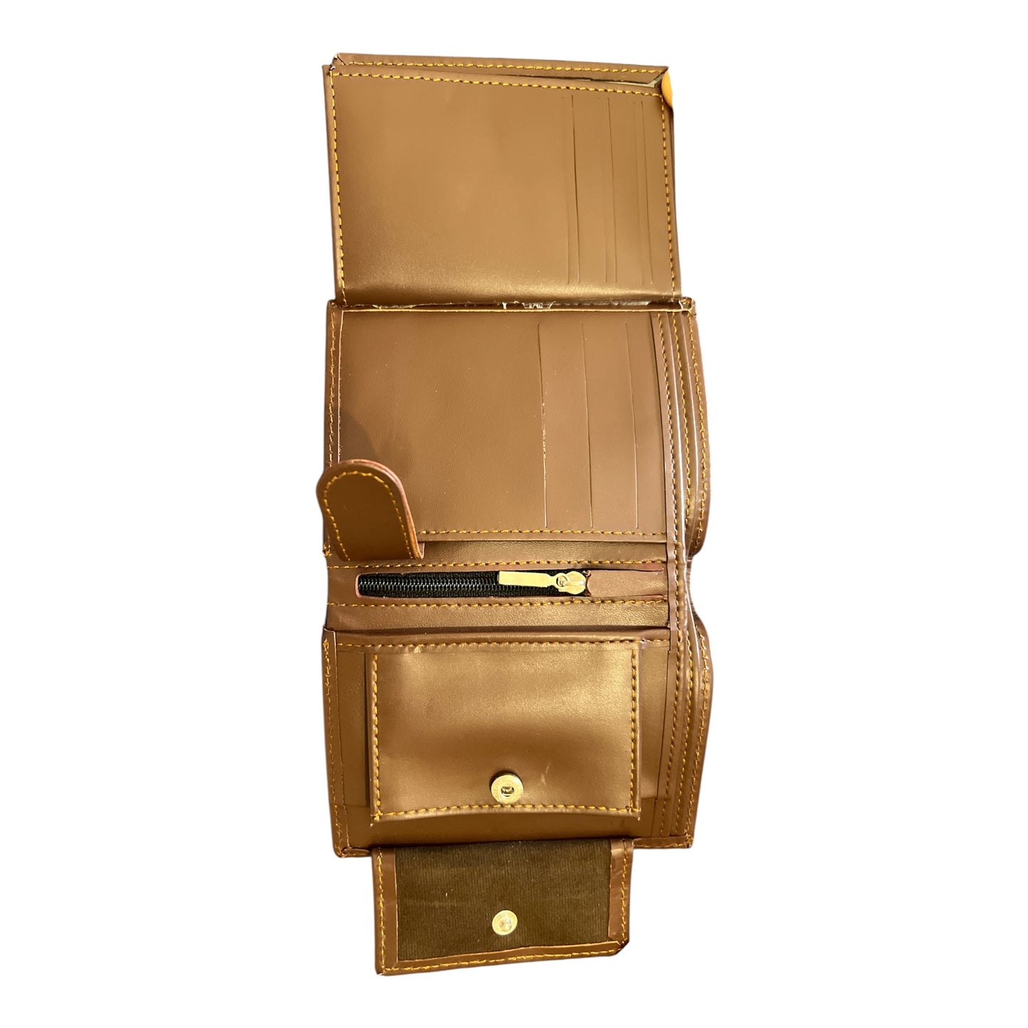 Premium Genuine Leather Men's Bifold Wallet - Dark Brown