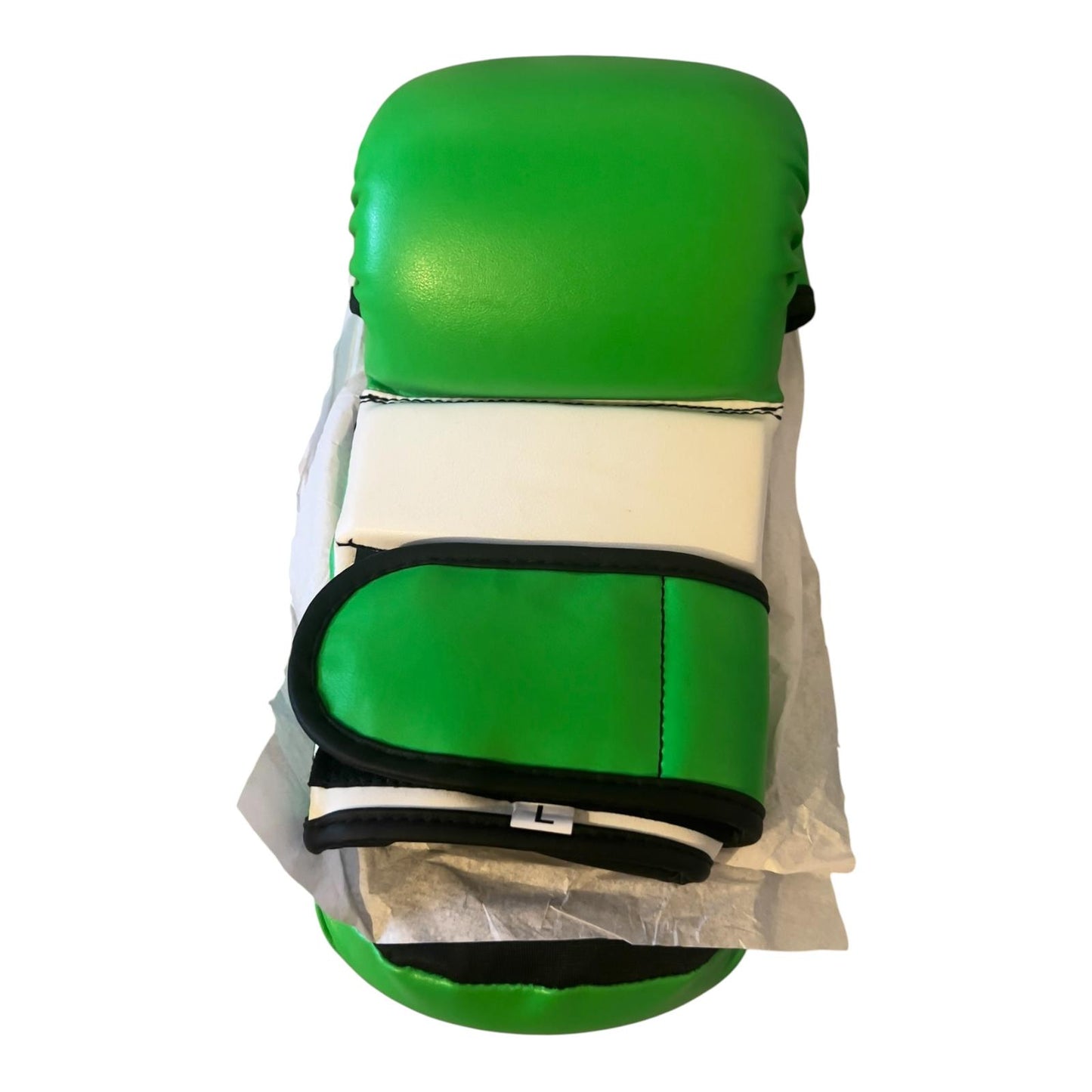 MMA Grappling & Sparring Gloves – Pro-Flex Design (Green/White)