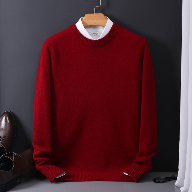 Men's Slim-Fit Crew-Neck Knit Sweater