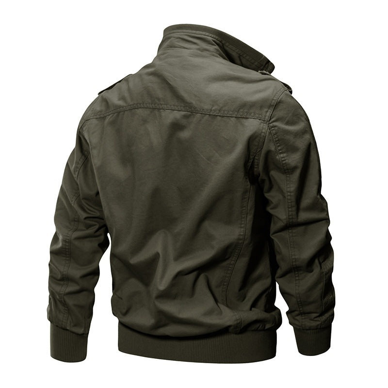Men's Washed Denim Pilot Jacket – Design 86