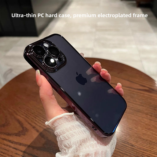 Electroplated Protective iPhone Case with Lens Cover